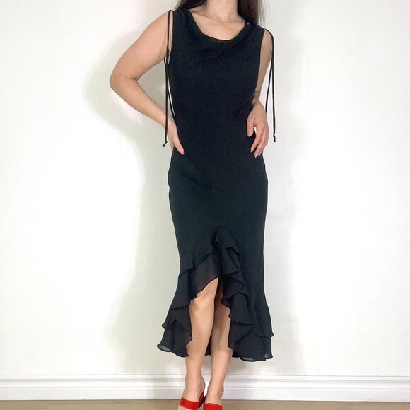 *Studio Y Little Black Sleeveless Maxi Dress - Picture 4 of 9